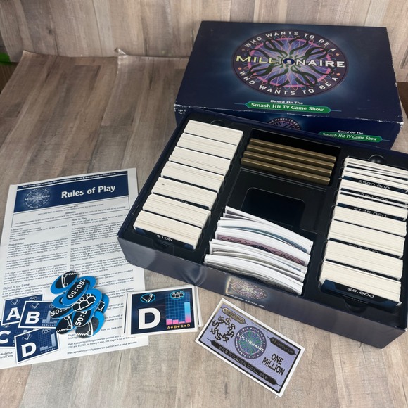 Who Wants To Be A Millionaire Board Game Pressman 2000 98% Complete READ - Picture 2 of 6